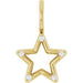 Ladies Natural Diamond Star Charm/Pendant (I1, G-H) — 14K Yellow Gold