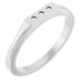 Ladies Natural Diamond Three-Stone Ring (SI2-SI3, G-H) — Platinum