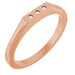 Ladies Natural Diamond Three-Stone Ring (SI2-SI3, G-H) — 14K Rose Gold