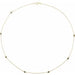 Ladies Natural Black Diamond 7-Station Necklace (Opaque, Black) — 14K Yellow Gold