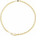 Ladies Natural Black Diamond Bezel-Set Link 7 1/ Bracelet (Opaque, Black) — 14K Yellow Gold