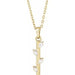 Ladies Natural Diamond Bar Necklace (Si2-Si3, G-H) — 14K Yellow Gold