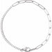 Ladies Natural Diamond Line 7 1/ Bracelet (I1, G-H) — 14K White Gold