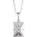 Ladies Natural Diamond Necklace (I1, G-H) — 14K White Gold