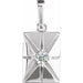 Ladies Natural Diamond Charm/Pendant (I1, G-H) — 14K White Gold