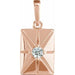 Ladies Natural Diamond Charm/Pendant (I1, G-H) — 14K Rose Gold