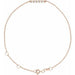 Ladies Natural Diamond Bar 6 1/2-7 1/ Bracelet (Vs/Si1, Ghi) — 14K Rose Gold