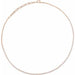 Ladies Natural Diamond Adjustable Necklace (I1, G-H) — 14K Rose Gold