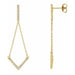 Ladies Natural Diamond Earrings — 14K Yellow Gold