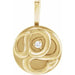 Ladies Natural Diamond Chinese Zodiac Snake Pendant (I1, G-H) — 14K Yellow Gold