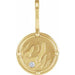 Ladies Natural Diamond Fire Element Charm/Pendant (I1, G-H) — 14K Yellow Gold