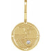 Ladies Natural Diamond Air Element Charm/Pendant (I1, G-H) — 14K Yellow Gold