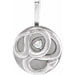 Ladies Natural Diamond Chinese Zodiac Snake Pendant (I1, G-H) — 14K White Gold