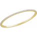 Lab-Grown Diamond Accented Bangle Bracelet