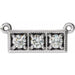 Ladies Natural Diamond Necklace Center (I1, G-H) — 14K White Gold
