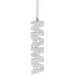 Ladies Natural Diamond Mama Charm/Pendant (Si2-Si3, G-H) — Platinum