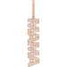Ladies Natural Diamond Mama Charm/Pendant (I1, G-H) — 14K Rose Gold