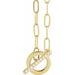 Ladies Natural Diamond Toggle Necklace (I1, G-H) — 14K Yellow Gold