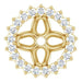 Ladies Natural Diamond Earring Jackets — 14K Yellow Gold