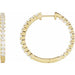 Lab-Grown Diamond Inside-Outside Hoop Earrings - Style 653631