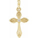 Ladies Natural Diamond Cross Pendant (I1, G-H) — 14K Yellow Gold