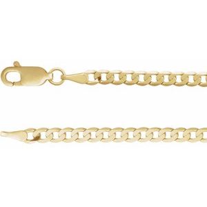 Lab-Grown Diamond Bezel-Set Solitaire Curb Link Bracelet