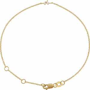 Ladies Natural Diamond Link 6 1/2-7 1/ Bracelet (Si2-Si3, G-H) — 14K Yellow Gold