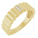 Ladies Natural Diamond Cigar Ring (SI2-SI3, G-H) — 14K Yellow Gold