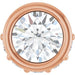 Ladies Natural Diamond Hidden Halo Pendant (I1, G-H) — 14K Rose Gold