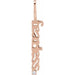 Ladies Natural Diamond Fearless Pendant (I1, G-H) — 14K Rose Gold