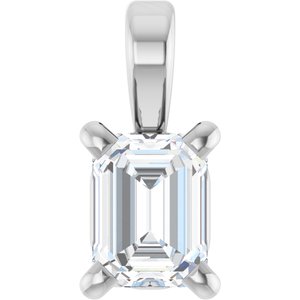 Ladies Natural Diamond Pendant (Si2-Si3, Ghi) — Platinum