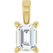 Ladies Natural Diamond Pendant (Si2-Si3, Ghi) — 14K Yellow Gold