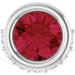 Ladies Natural Ruby Natural Diamond Pendant (I1, G-H) — Sterling Silver