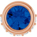 Ladies Natural Blue Sapphire Natural Diamond Pendant (I1, G-H) — 14K Rose Gold