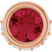 Ladies Natural Ruby Natural Diamond Pendant (I1, G-H) — 14K Rose Gold
