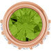 Ladies Natural Peridot Natural Diamond Pendant (I1, G-H) — 14K Rose Gold