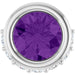 Ladies Natural Amethyst Natural Diamond Pendant (I1, G-H) — Sterling Silver