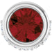 Ladies Natural Mozambique Garnet Natural Diamond Pendant (Si2-Si3, G-H) — Platinum