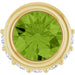 Ladies Natural Peridot Natural Diamond Pendant (I1, G-H) — 14K Yellow Gold