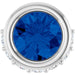 Ladies Natural Blue Sapphire Natural Diamond Pendant (I1, G-H) — Sterling Silver