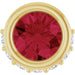 Ladies Natural Ruby Natural Diamond Pendant (I1, G-H) — 14K Yellow Gold