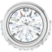 Ladies Natural White Sapphire Natural Diamond Pendant (Si2-Si3, G-H) — Platinum