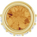 Ladies Natural Citrine Natural Diamond Pendant (I1, G-H) — 14K Yellow Gold
