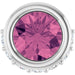 Ladies Natural Pink Tourmaline Natural Diamond Pendant (Si2-Si3, G-H) — Platinum