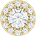 Ladies Natural Diamond Halo-Style Pendant (I1, G-H) — 14K Yellow Gold