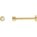 Ladies Natural Diamond Earring — 14K Yellow Gold