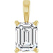 Ladies Natural Diamond Pendant (Si1, Ghi) — 14K Yellow Gold