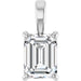 Ladies Natural Diamond Pendant (Si1, Ghi) — Platinum