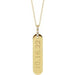 Ladies Natural Diamond Engravable Bar Necklace (Si2-Si3, G-H) — 14K Yellow Gold