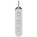 Ladies Natural Diamond Engravable Bar Pendant (Si2-Si3, G-H) — 14K White Gold